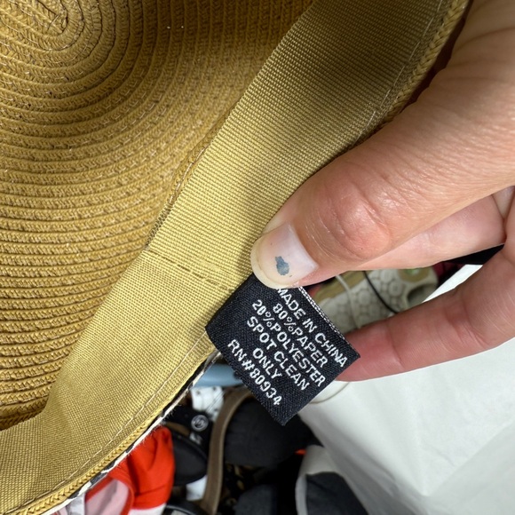 August Hat Company Straw Visor BallCap Beach Hat Animal Print - Picture 7 of 9